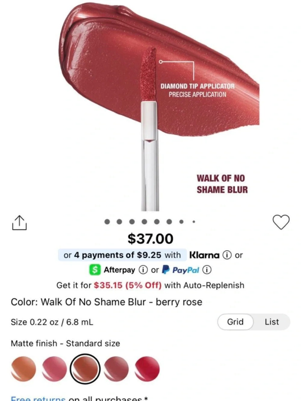 Charlotte Tilbury Airbrush Flawless Lip Blur – Walk of No Shame